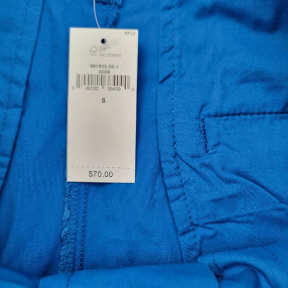 Banana Republic Women Cotton Blend Pleated Shorts 8 Waist 30" Inseam 4" NWT $70 - Picture 7 of 8